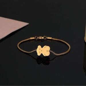 Tous Gold Bear Charm Bracelet